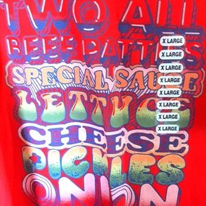 Red Vintage McDonalds T-shirt